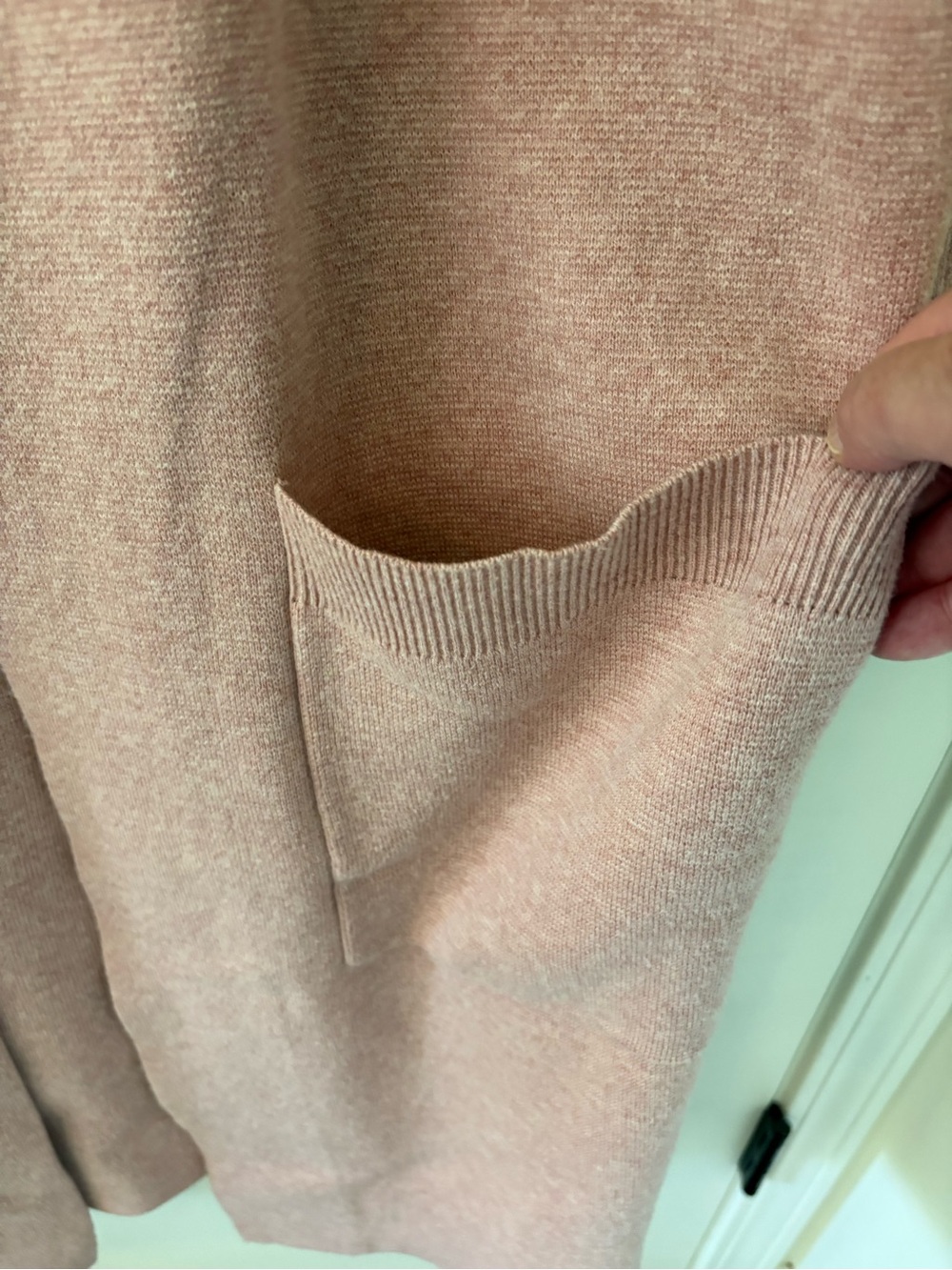 J. Crew Ella Open-Front Merino Wool/Cotton Long Sweater Blazer. Probable Large. - Picture 11 of 13